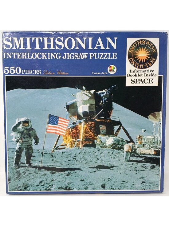 Smithsonian Other - Smithsonian Jigsaw Puzzle 550 Pc Deluxe Ed W/ Space Booklet VTG 1989 #GS9